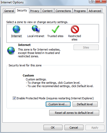 IE7 Screenshot 1