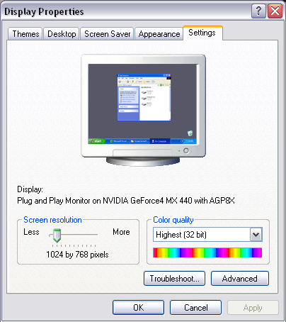 Windows XP Screenshot